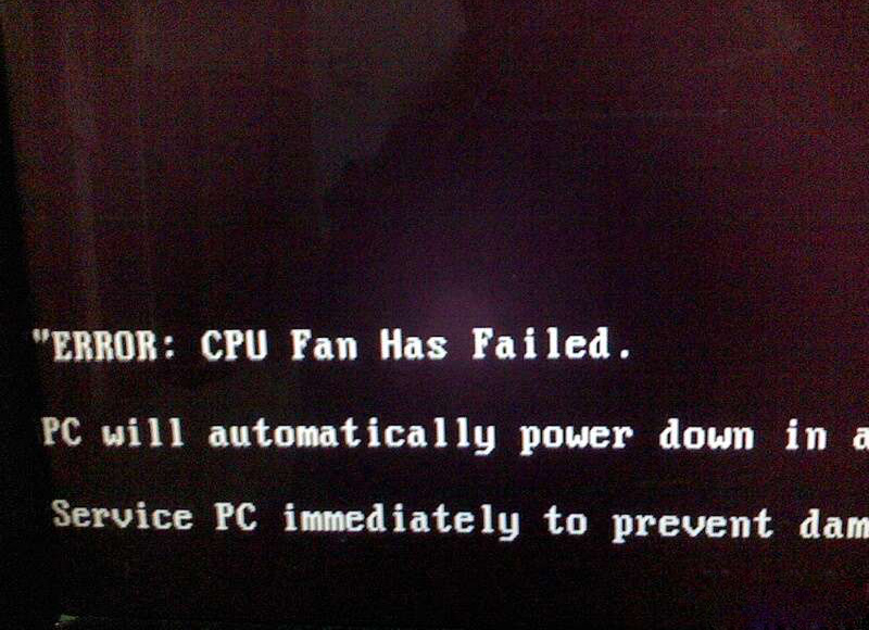 电脑开机显示英文“ERROR：cpu fan has failed”解决办法