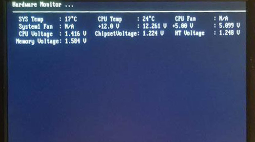 电脑开机提示Hardware Monitor