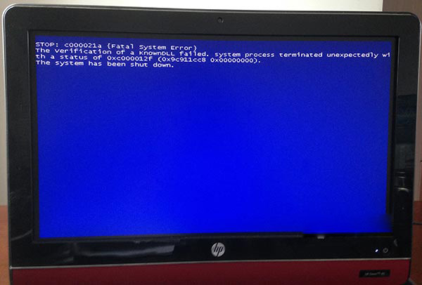 电脑开机蓝屏提示stop:c000021a fatal system error解决方法