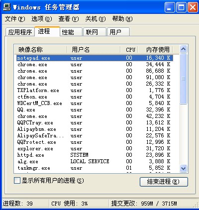 Windows任务管理器